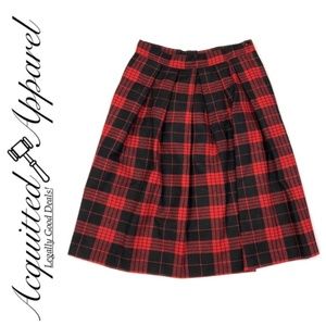 David Strauss VINTAGE 70s High Waisted Skirt Plaid